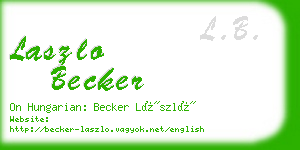 laszlo becker business card